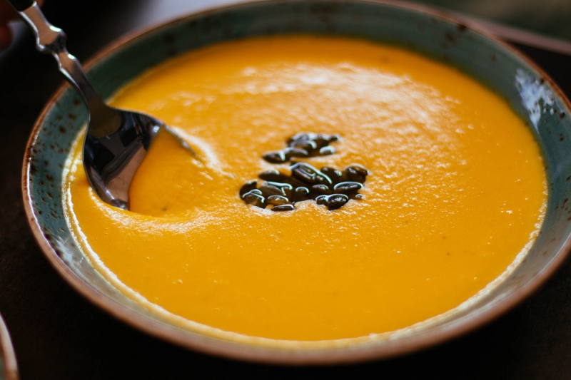 Zuppa cremosa di zucca arrostita