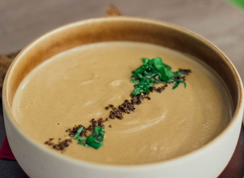 Zuppa di castagne con latte di cocco